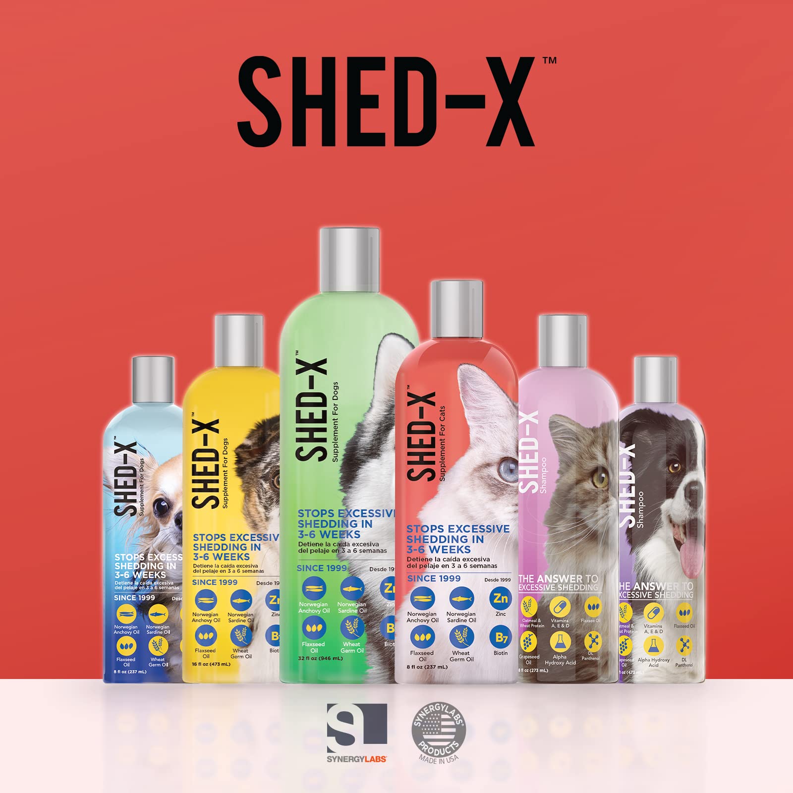 Pelaje suave y brillante posible con Shed-X.