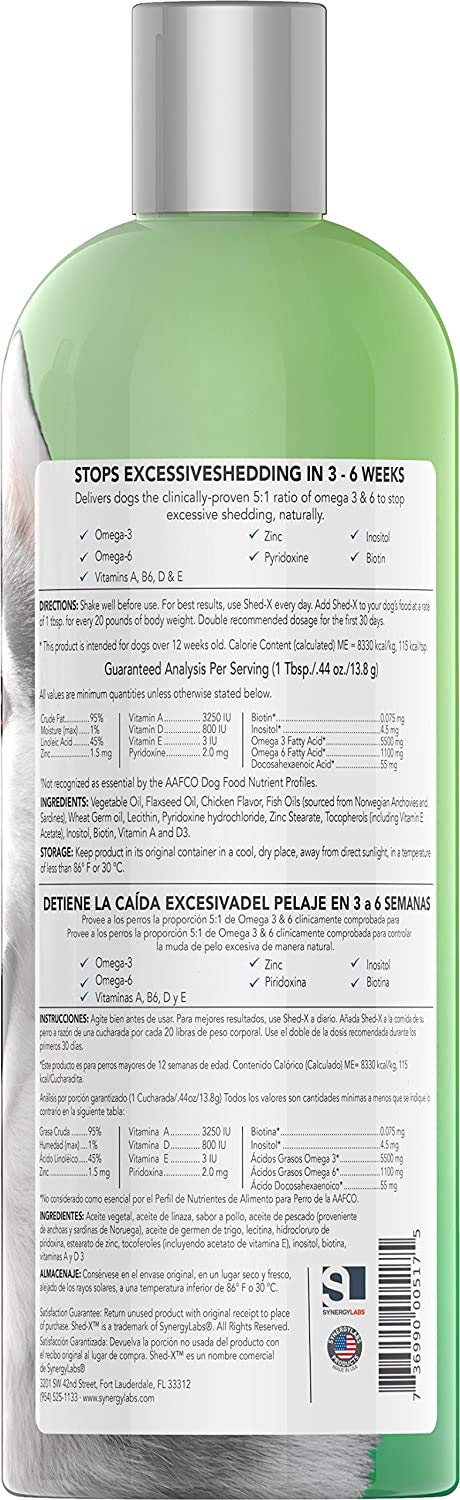 Recomendado para perros con muda estacional o excesiva