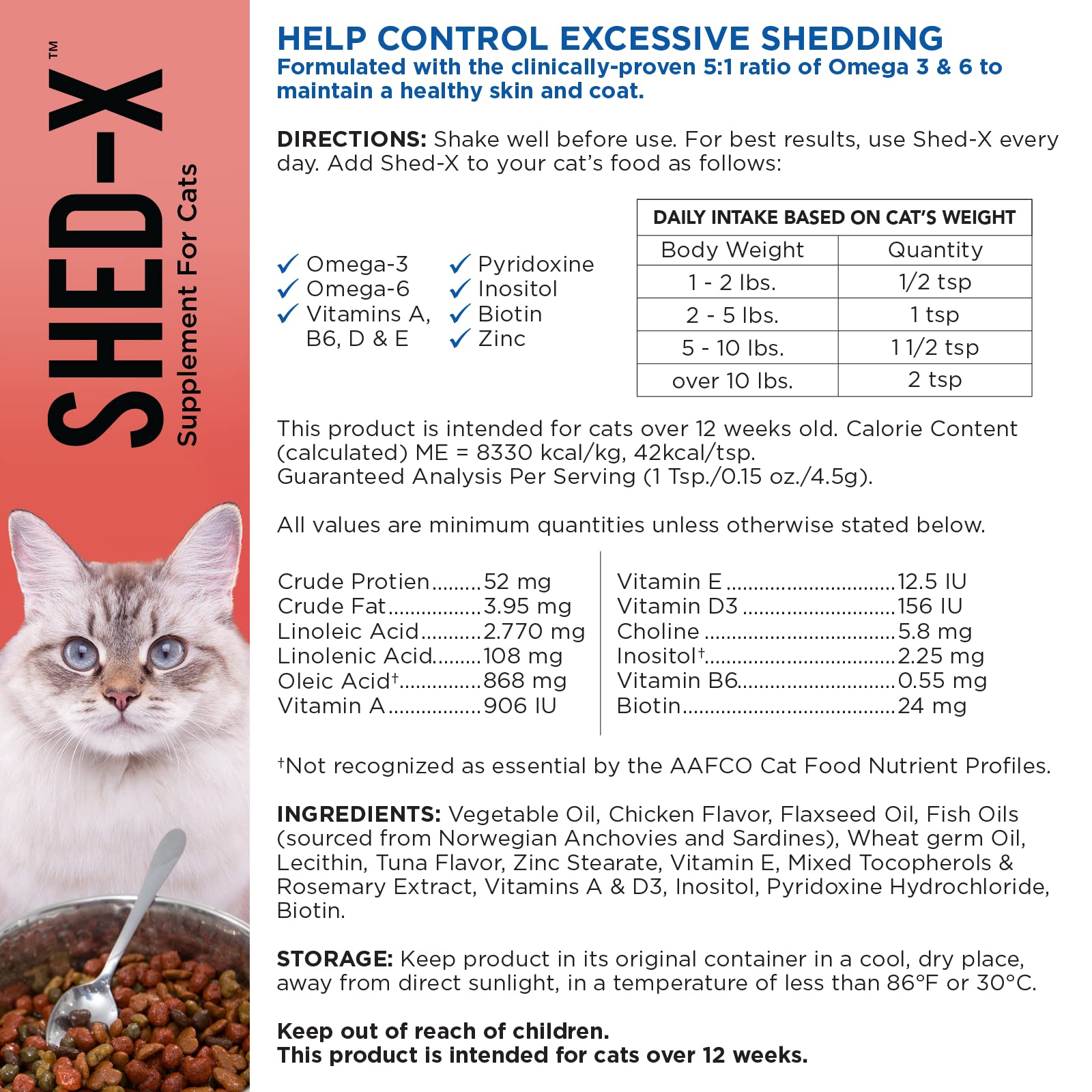 Gato disfruta del sabor a atún al usar Shed-X.