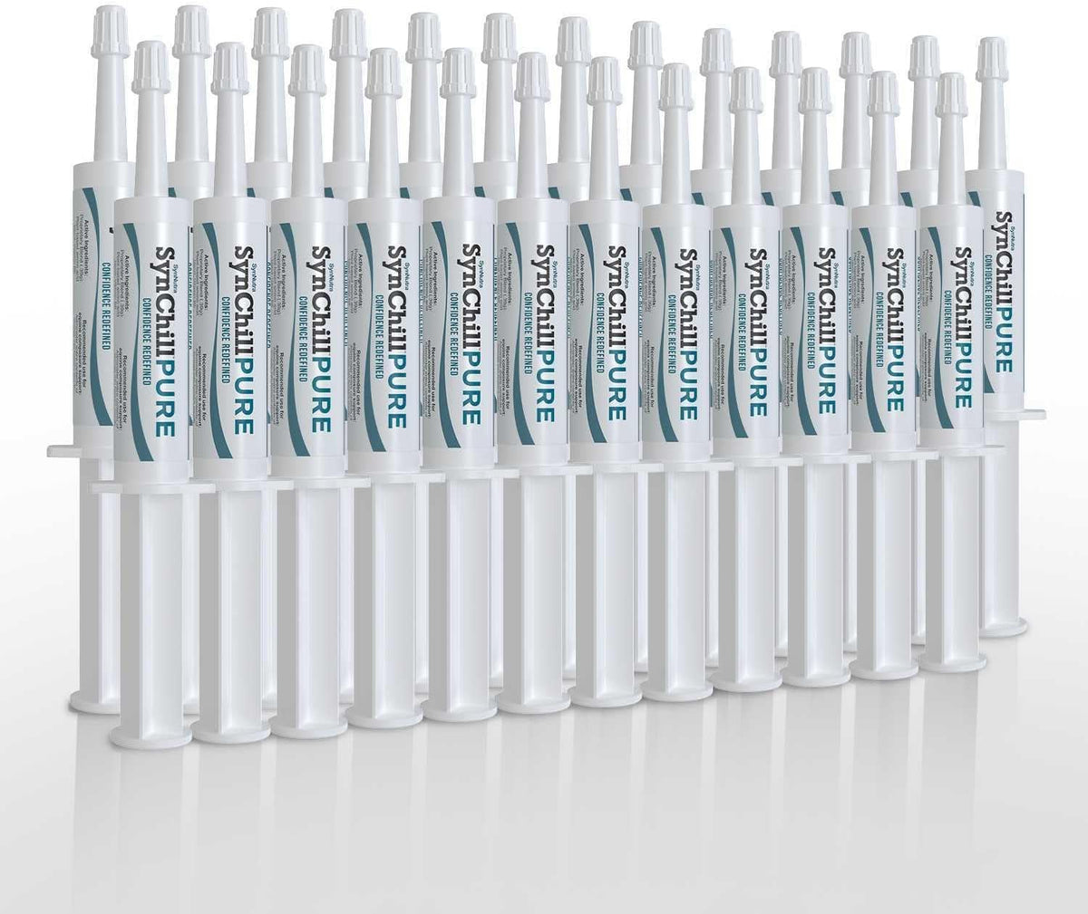 SynNutra Equine SynChill, botella-vertido, apoyo sin sedación para sesiones de entrenamiento.