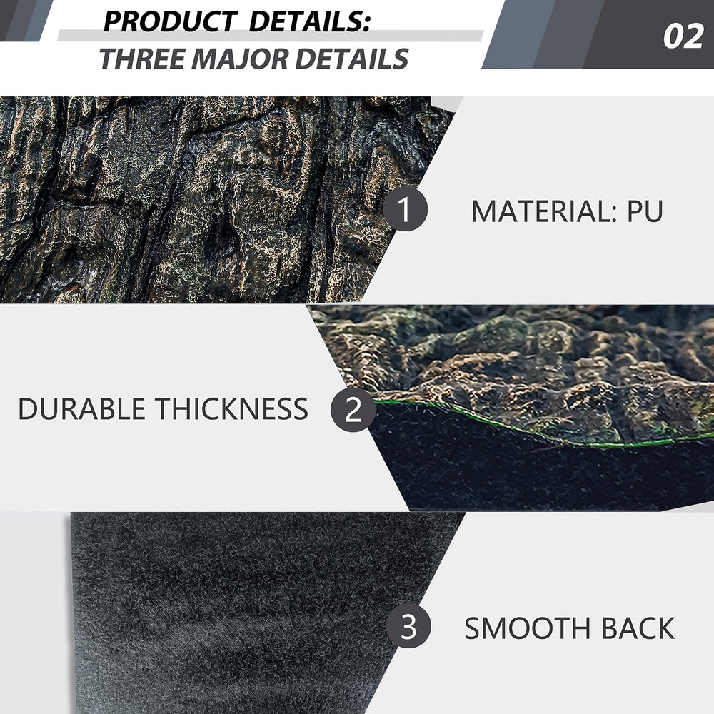 Sysmashing fondo rocosa para anfibios: decoración versátil en el tanque.