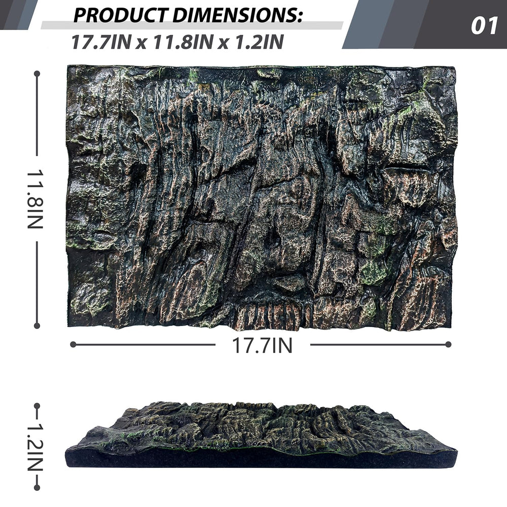 Sysmashing panel rocoso para terrarios: textura 3D para zonas de escalada.