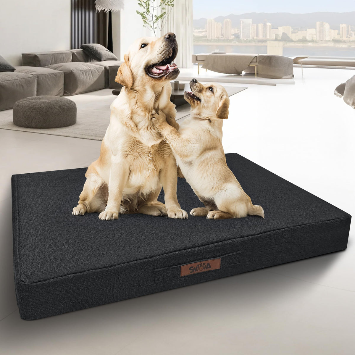 Sytopia cama-perro-indestructible-42-pulgadas, confort robusto para perros grandes