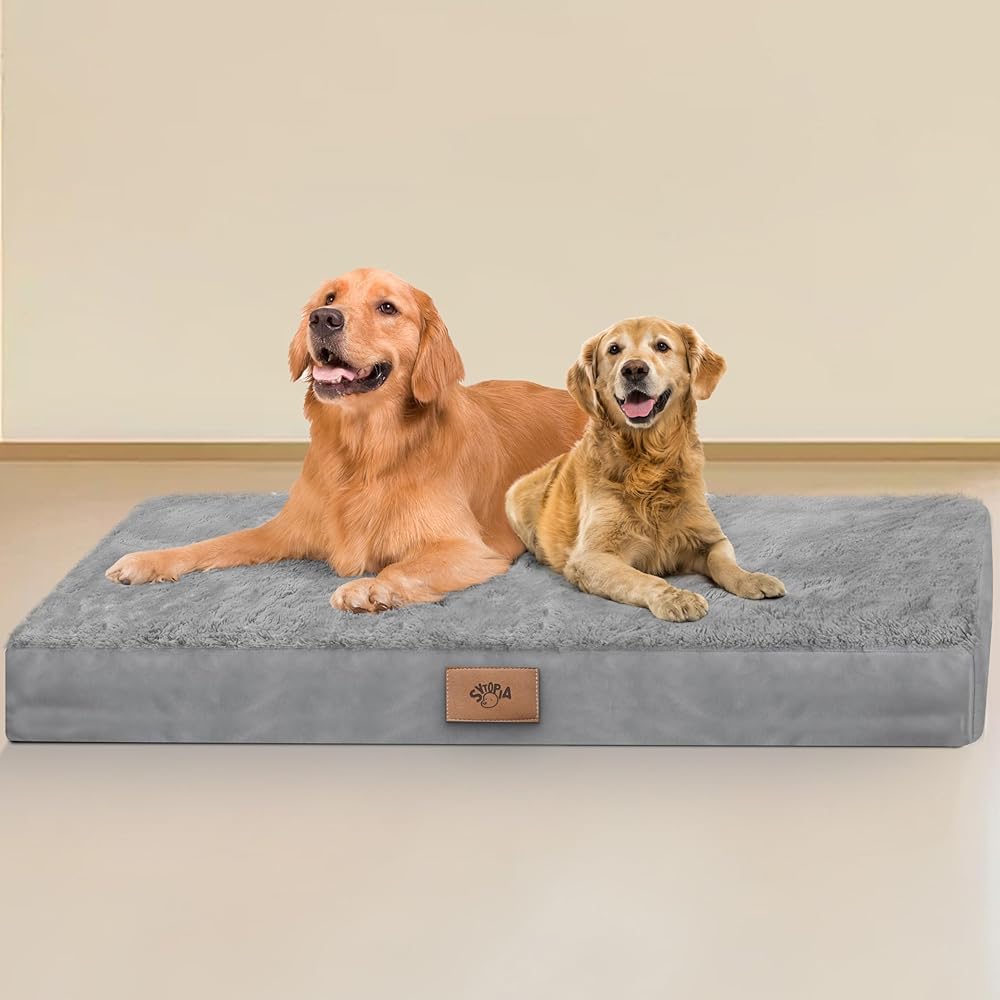 Cama ortopédica para perros Sytopia con espuma tipo huevo y soporte