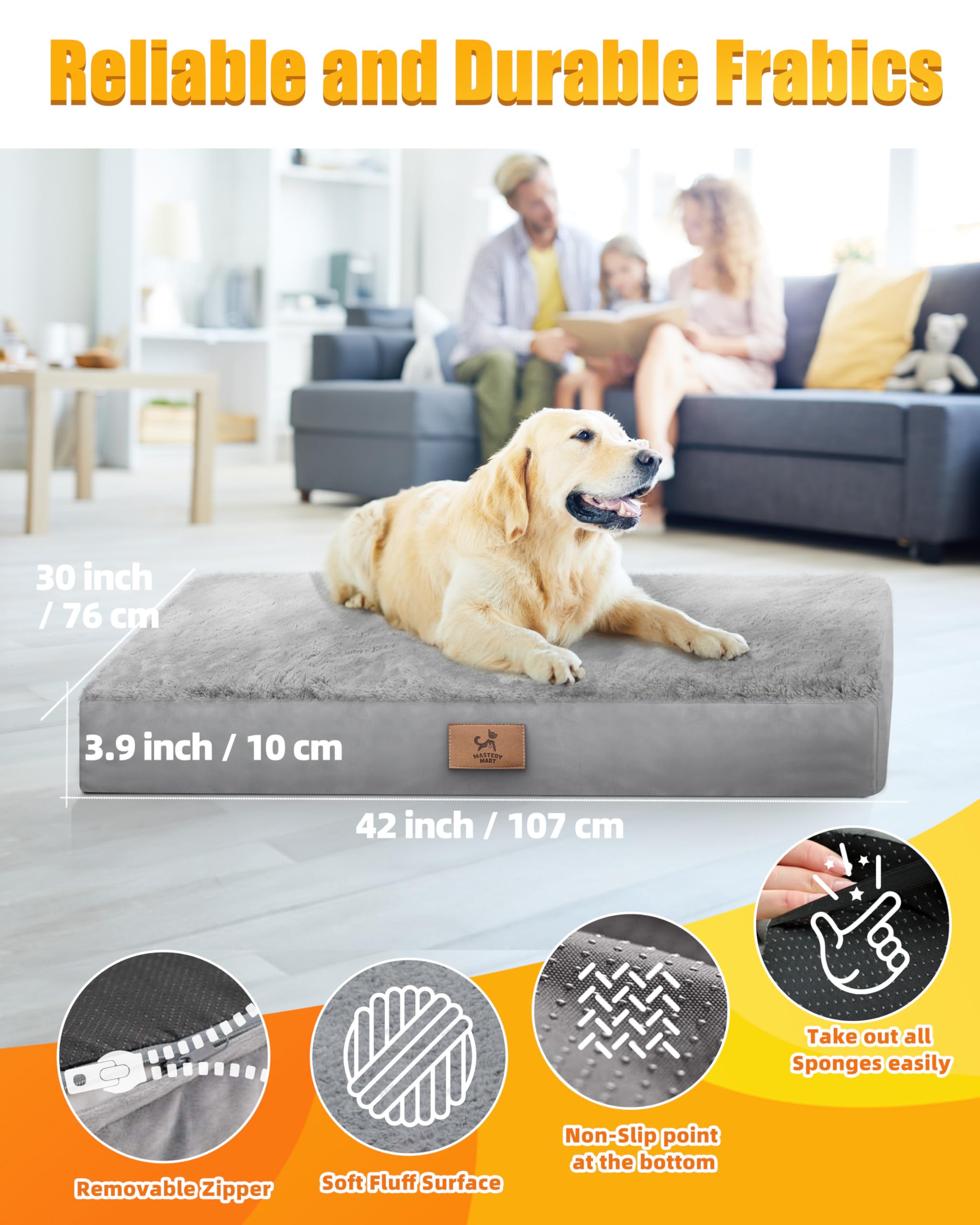 Cama XL de Sytopia para perros grandes, ideal para razas grandes.