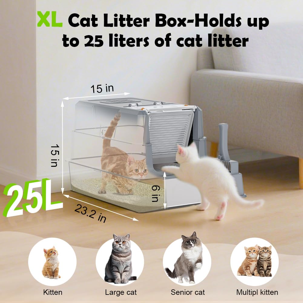 SZEE caja XL 25L ideal para gatos grandes o varias mascotas