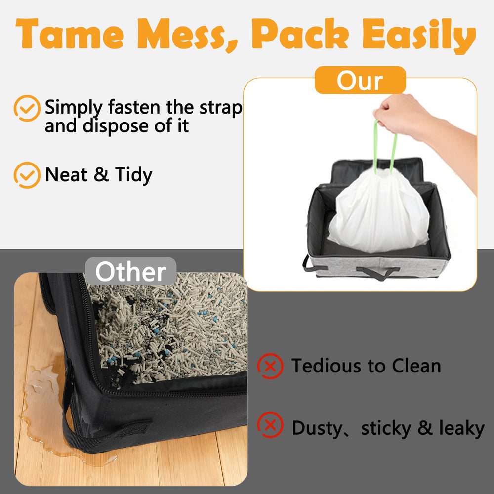 SZEE caja de arena para gatos apta hasta 15 lb, cómodo de usar