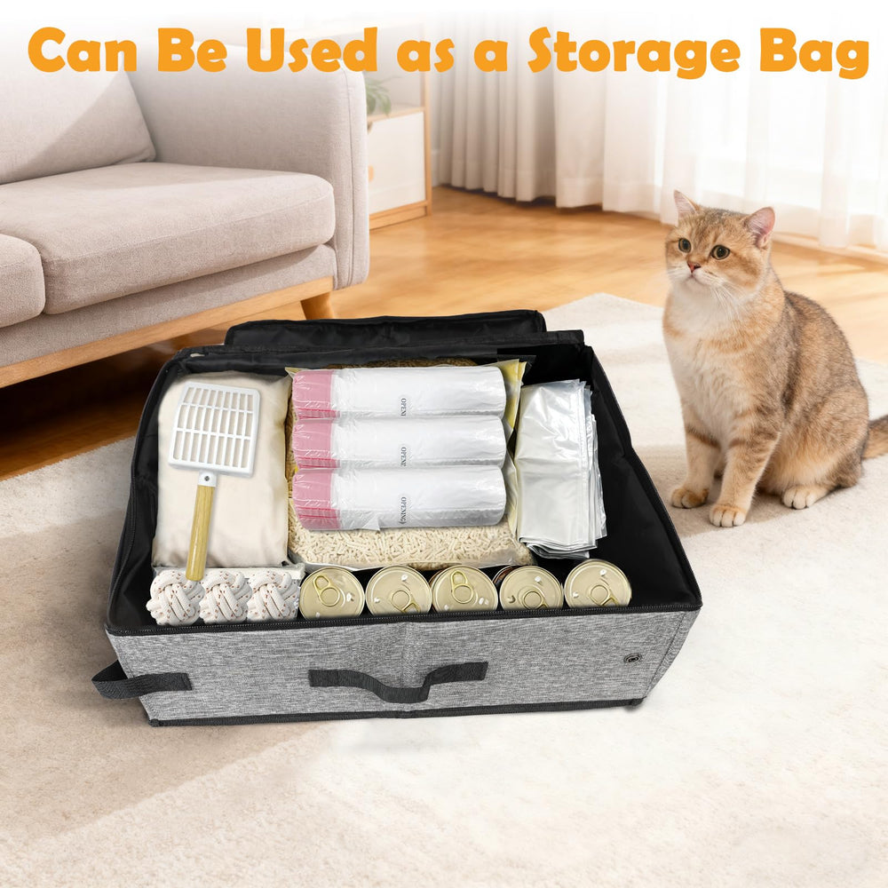 SZEE caja de arena de uso múltiple para gatos en movimiento