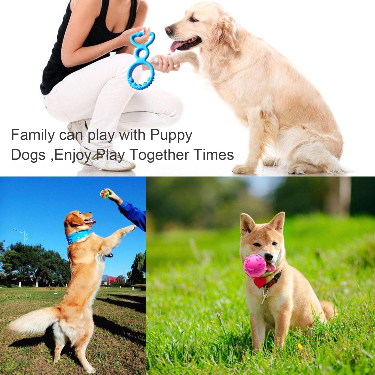 SZKOKUHO variedad de juguetes para cachorro, 17 piezas para juego y entrenamiento
