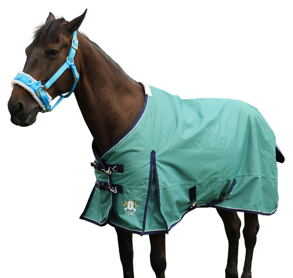 Cobertor T TEKE Deluxe exterior 1200D protege al caballo del frío y la lluvia