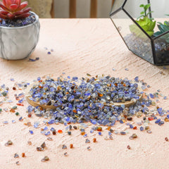 T4U pedacitos de cornalina multicolores para decoración de interiores, ideal para jarrones y terrarios.