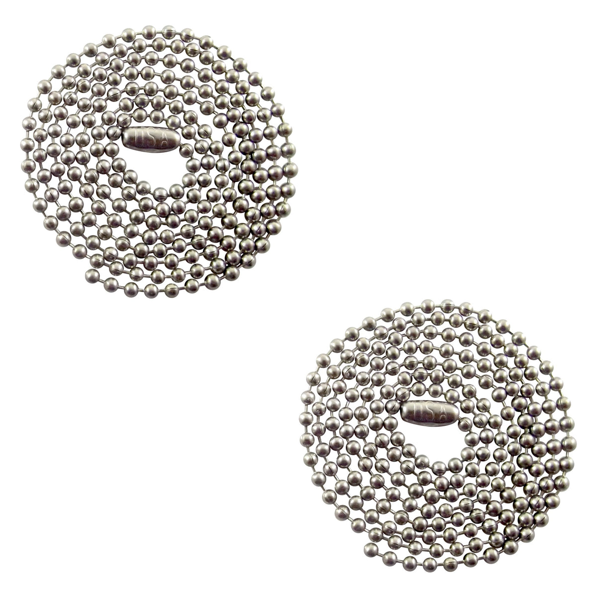 Tag-Z cadena de bolitas acero inoxidable 30 pulgadas, acabado mate, ideal para uso diario.