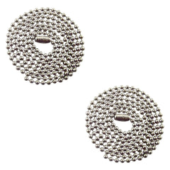 Tag-Z cadena de bolitas acero inoxidable 30 pulgadas, acabado mate, ideal para uso diario.