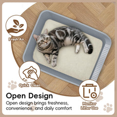 TAILRYTH caja de arena fácil de limpiar y mantener.