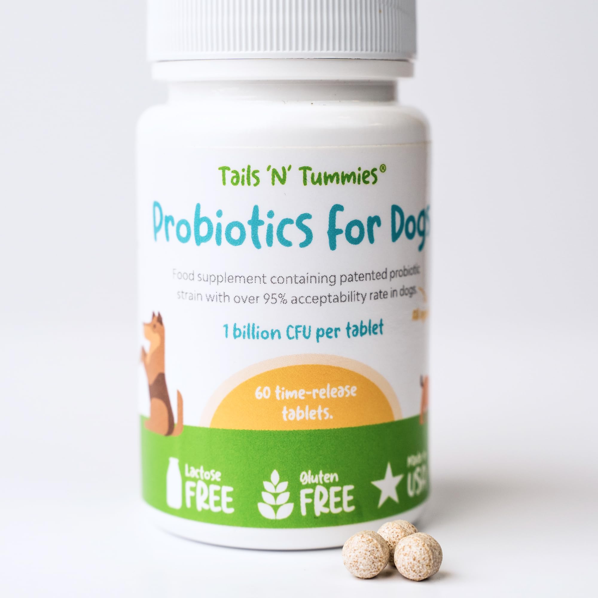 Caja de Tails 'N' Tummies probióticos para perros, aporte digestivo suave