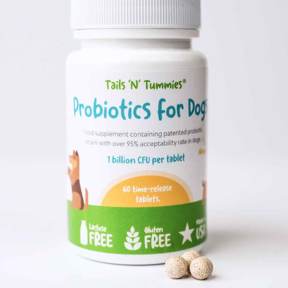 Caja de Tails 'N' Tummies probióticos para perros, aporte digestivo suave