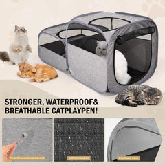 TailTastic espacio amplio para gatos, conejos y perros pequeños
