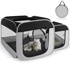 TailTastic gran playpen para gatos, uso interior y exterior, espacio seguro y cómodo.