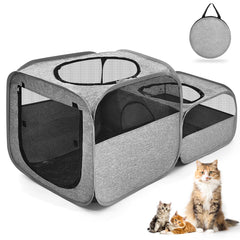 TailTastic jaula para gatos exterior plegable para uso al aire libre
