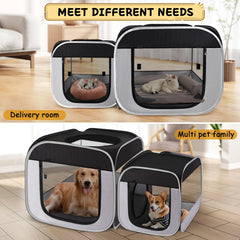 TailTastic playpen portátil con bolsa de transporte para viaje y guardado.