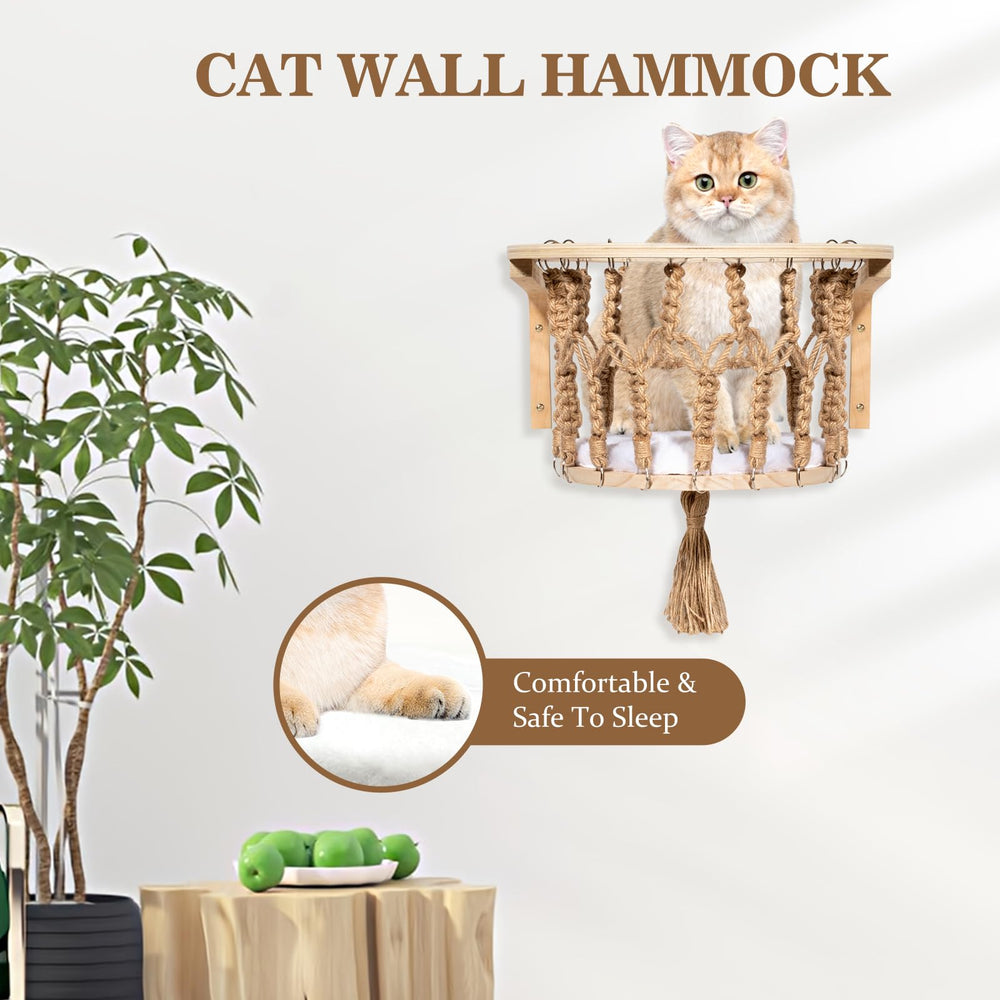 TAKEKIT puente-pared-gato-40-pulgadas: zona amplia para observar y descansar