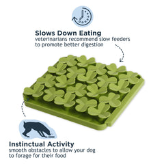 Tall Tails Clover Foraging Mat, enfoque en diseño modular para ampliar el juego de forrajeo.