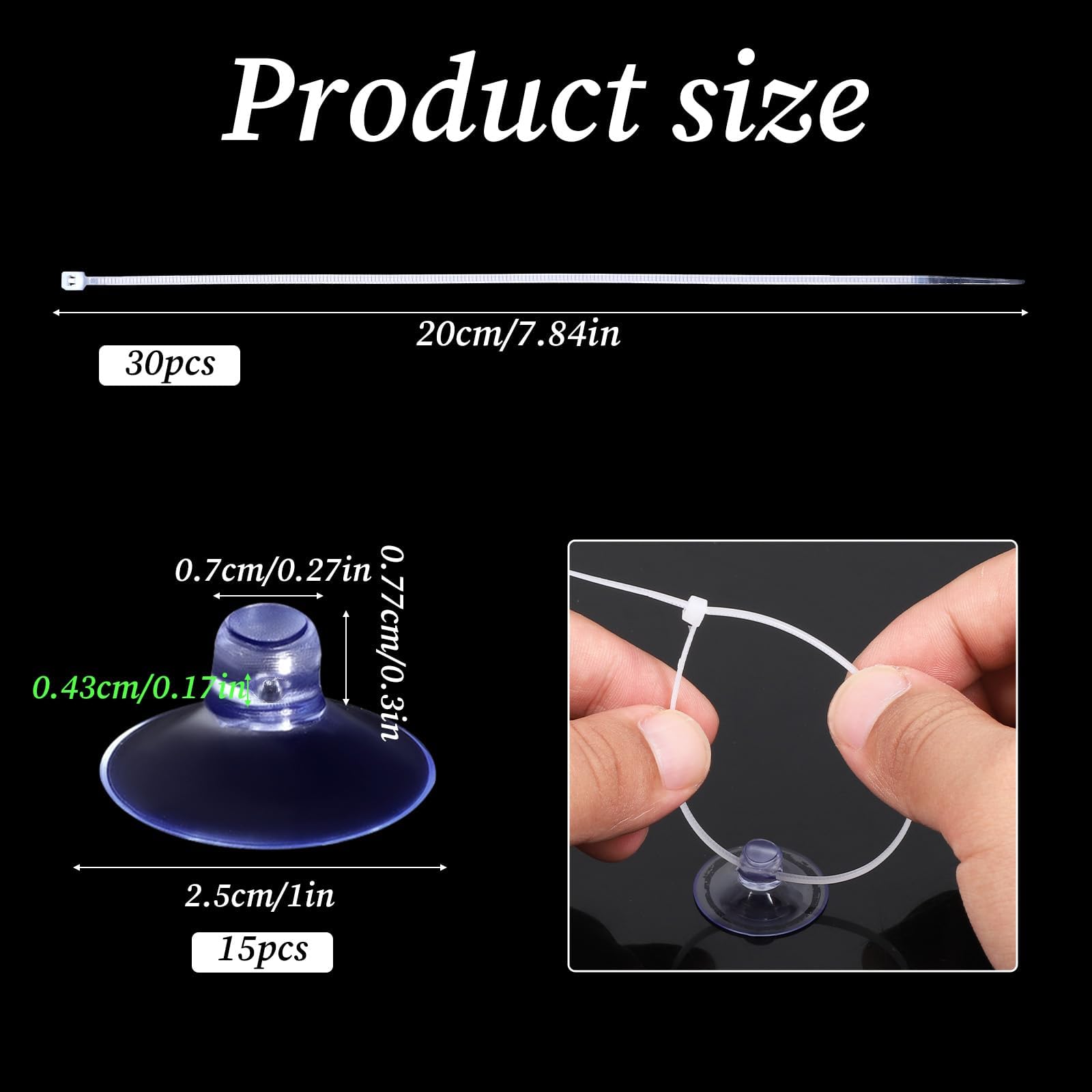 Sujeción para acuario Tangzhifeiyue de 7 mm x 25 mm para fijaciones firmes