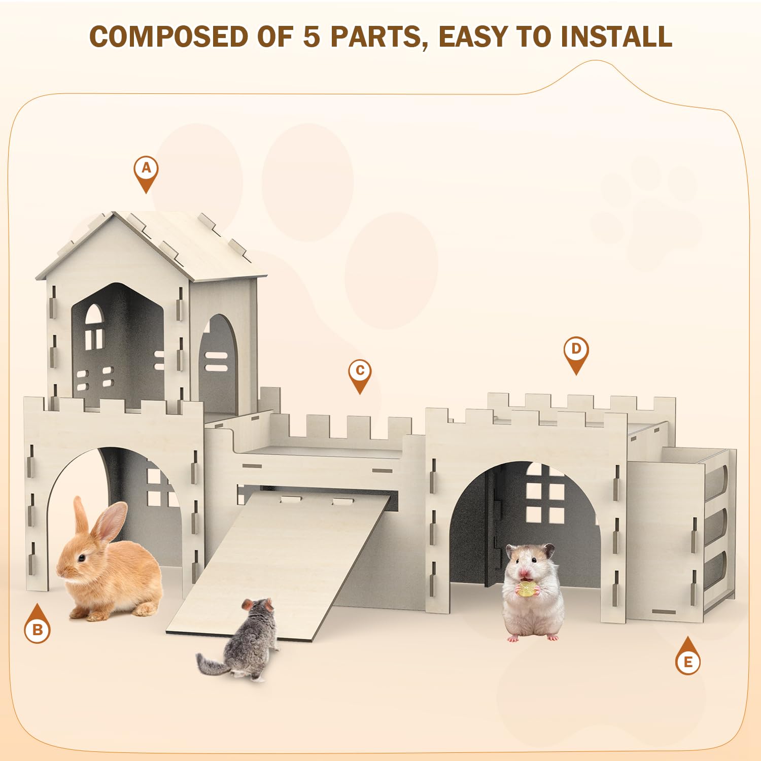 Túnel desmontable de TankMatDecor facilita la limpieza y configuración.