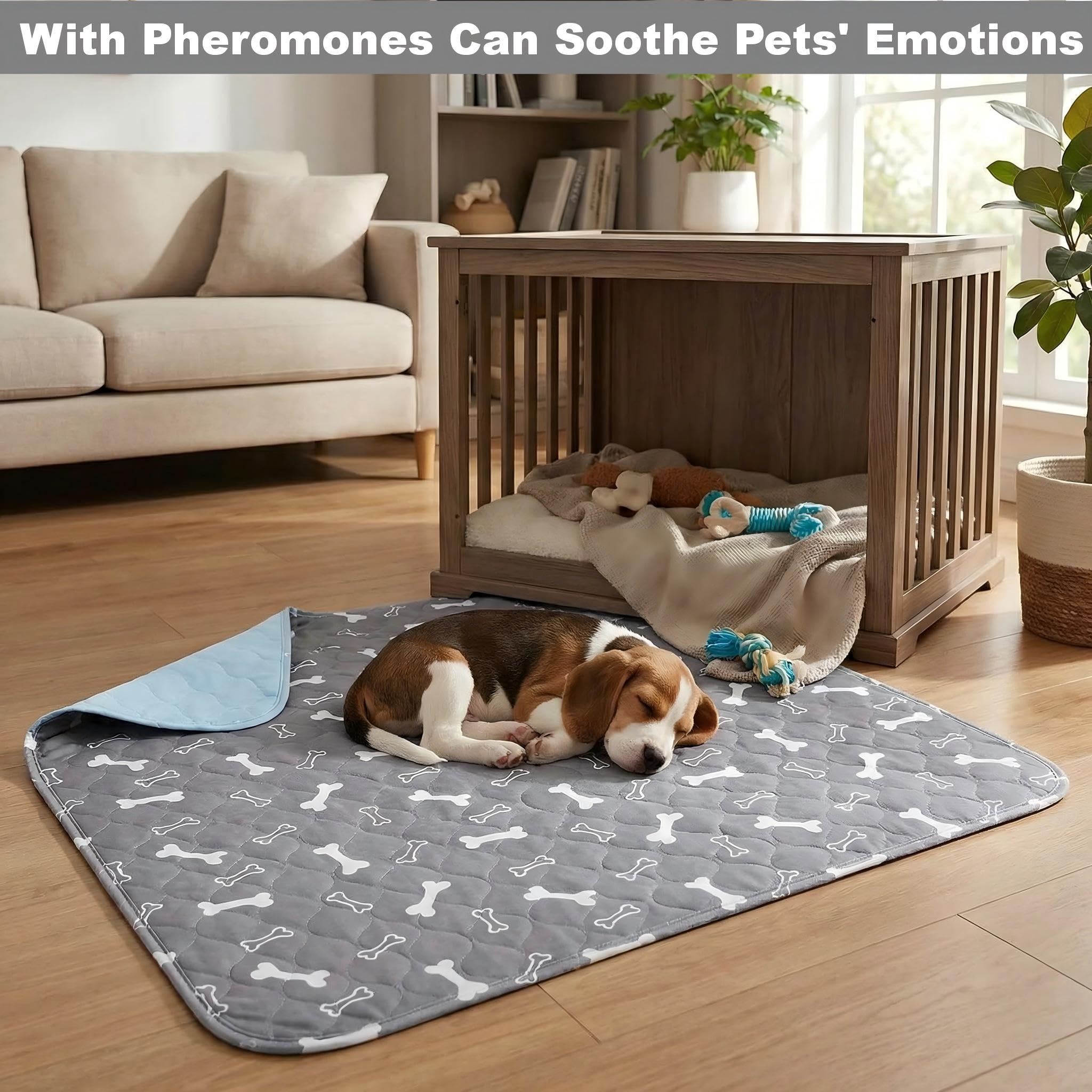 Tapete para cachorros con feromonas, absorbente y duradero para evitar goteos.