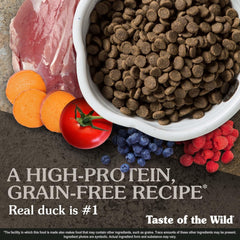 Taste of the Wild 32% proteína, apoyo para músculos y movilidad.