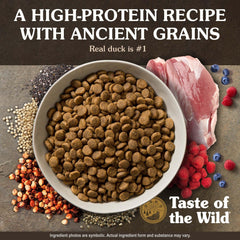 Taste of the Wild Ancient Wetlands granos antiguos, fuente de fibra y nutrientes
