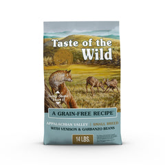 Taste of the Wild Appalachian Venison bolsa frontal con carne real como ingrediente