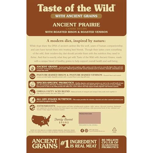 Taste of the Wild carne real en croquetas, proteína para músculos magros.
