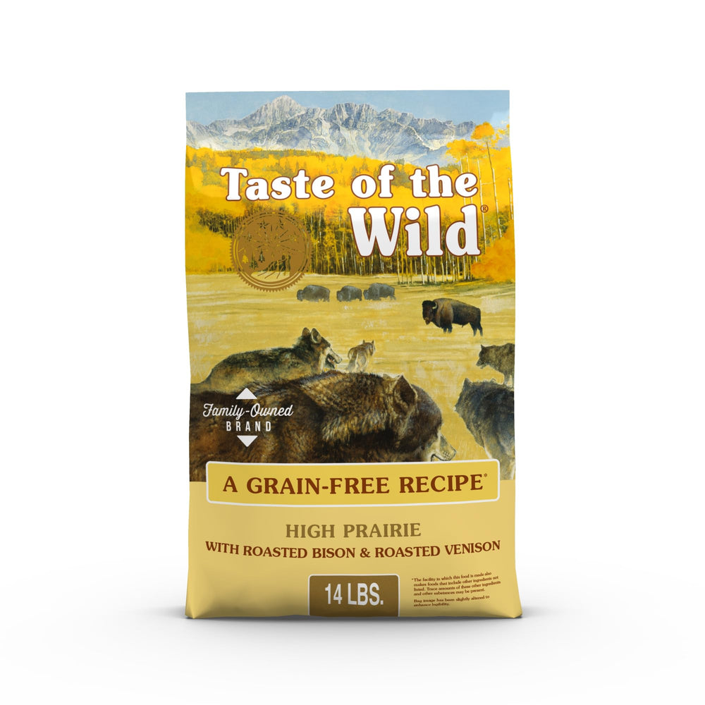 Taste of the Wild High Prairie croquetas en bol para perros activos