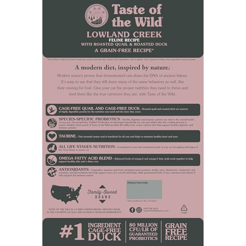 Taste of the Wild Lowland Creek croquetas alta proteína, dieta equilibrada