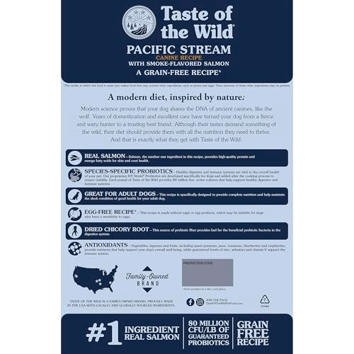 Taste of the Wild Pacific Stream primer ingrediente pescados, proteína real