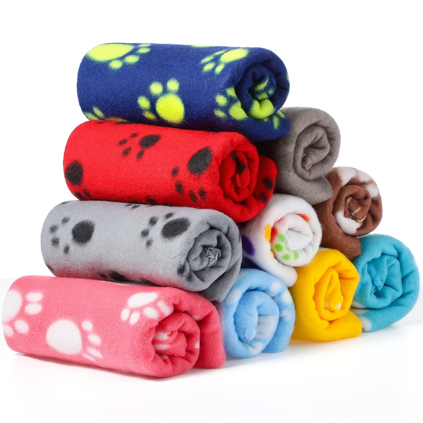 Manta Tatuo con patitas y huellas, ideal para dormir cálidamente a tu mascota