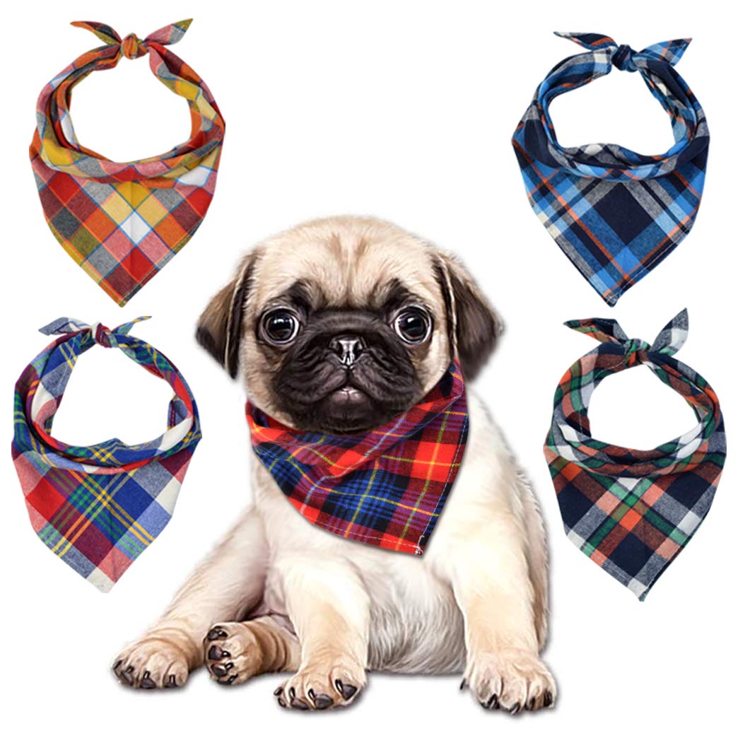 Tayfremn bandanas para perros, diseño de patrones variados, perfecto para fiestas y fotos divertidas.