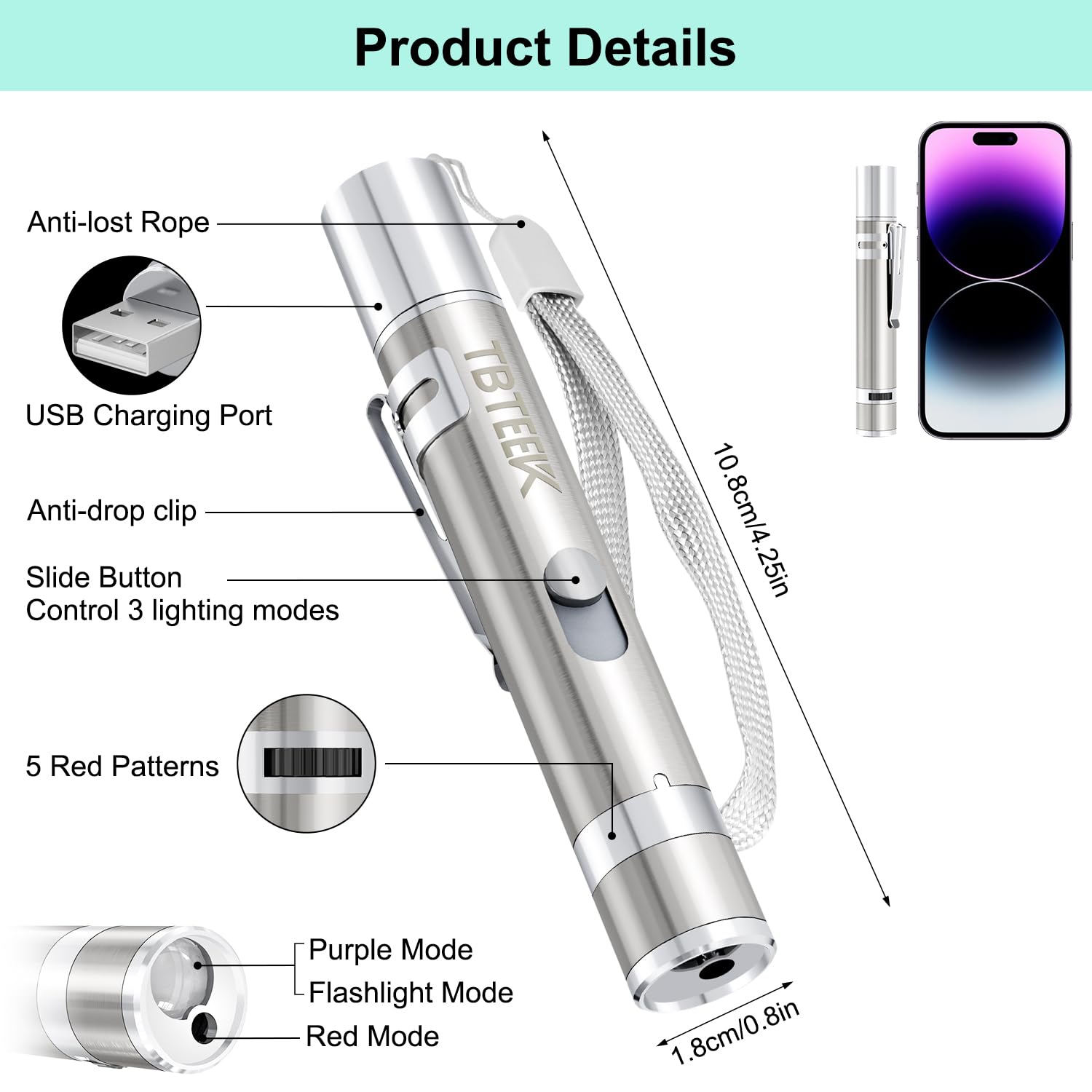 TBTeek Carga USB: recarga rápida y conveniente.