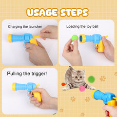 TEAWOO conjunto de juguete para gatos que fomenta juego activo