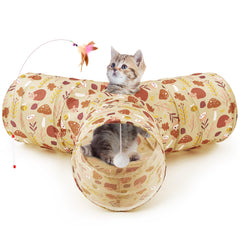 Tempcore tunel-gato-3-vias-plegable ofrece juego interactivo y entrenamiento suave para felinos.