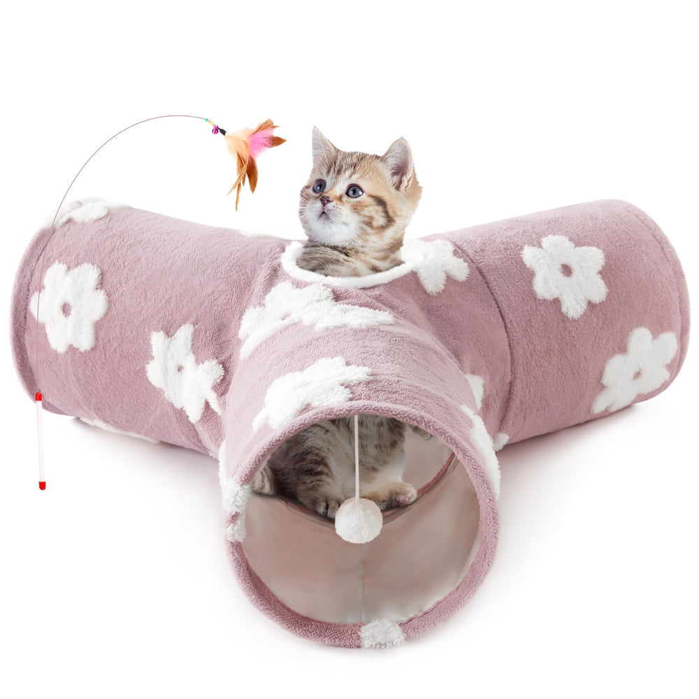 Tempcore túnel para gato con 3 vías para juego y ejercicio.