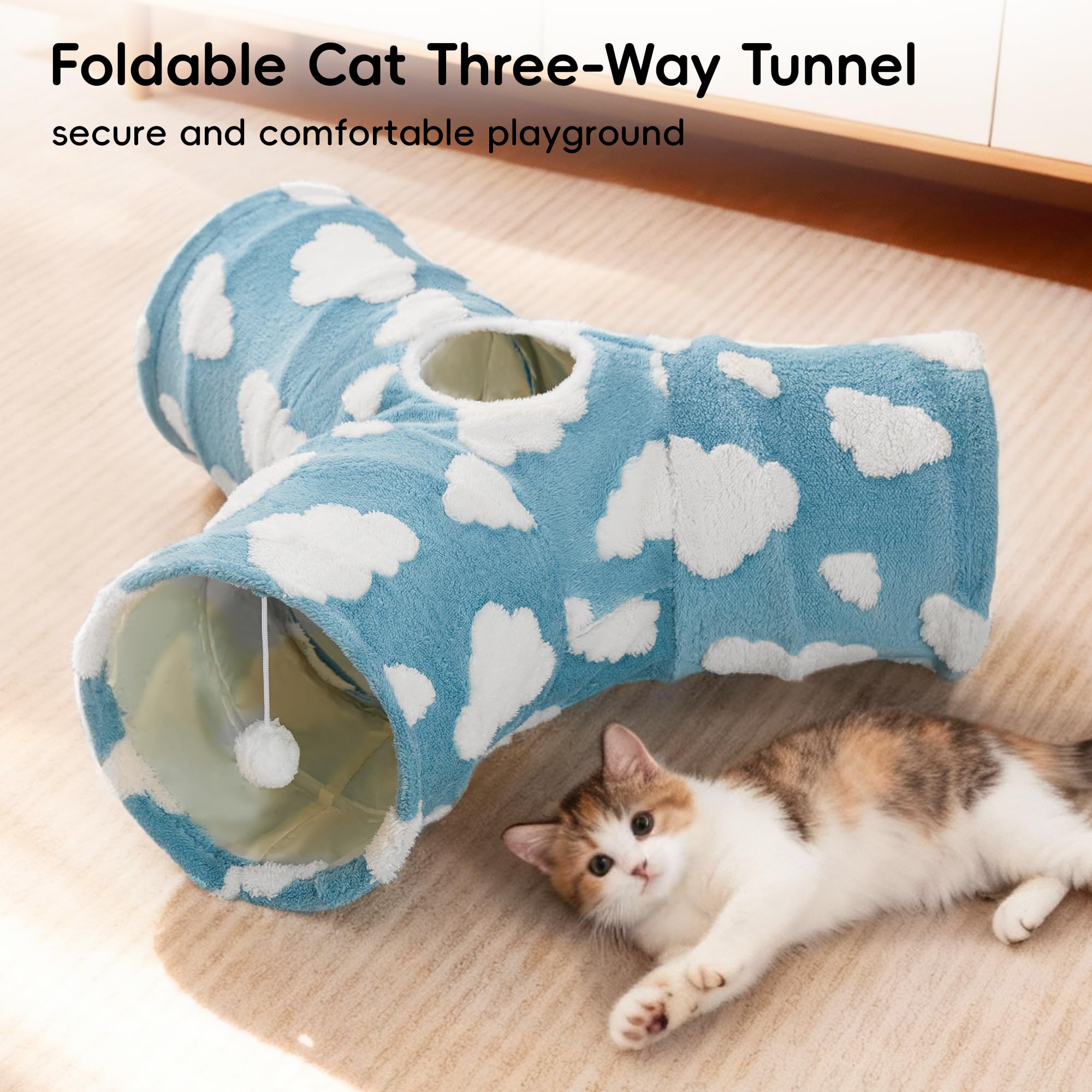 Tempcore tunel gato plegable y portatil, ahorro de espacio y traslado sencillo.