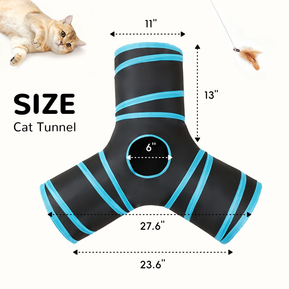 Tempcore túnel para gatos plegable fácil de guardar y transportar