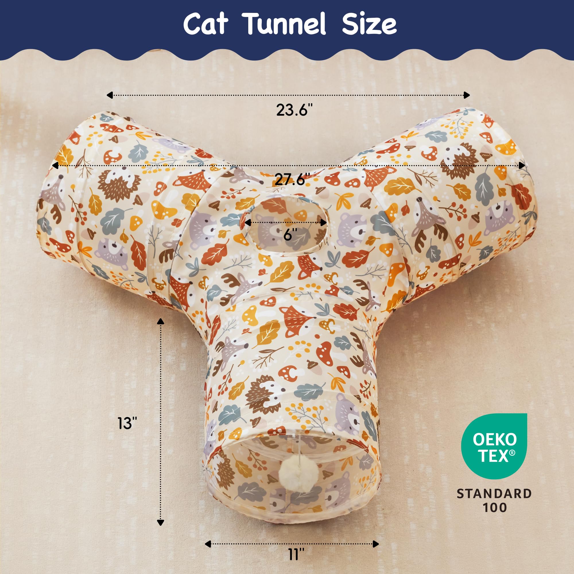Tempcore tunel gato ventana espia exploracion con vista para curiosidad felina