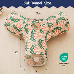 Tempcore túnel gatos, ventana de observación y bola juguete para estimular