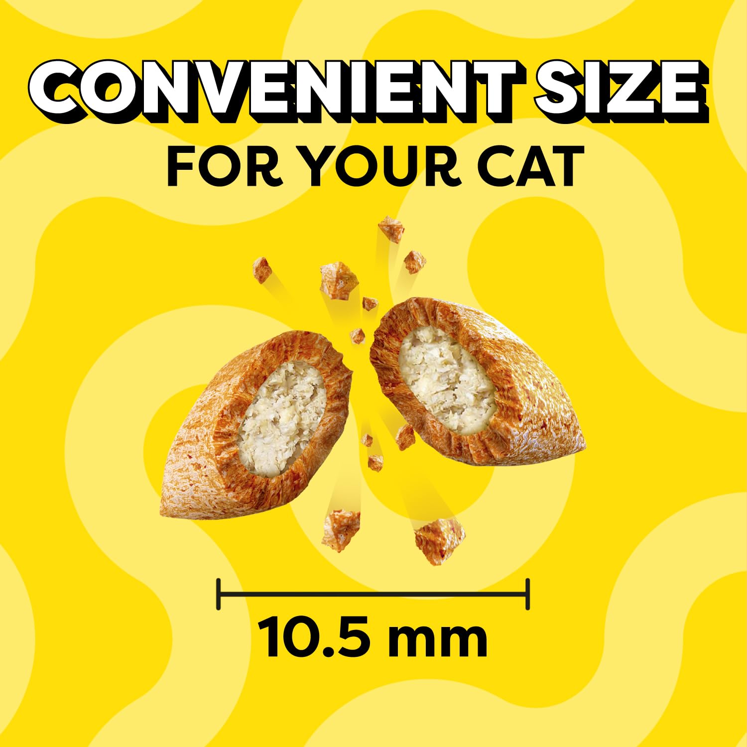 Temptations Birthday Cat Treats snack-time moment; quick reward during play or calm moments.