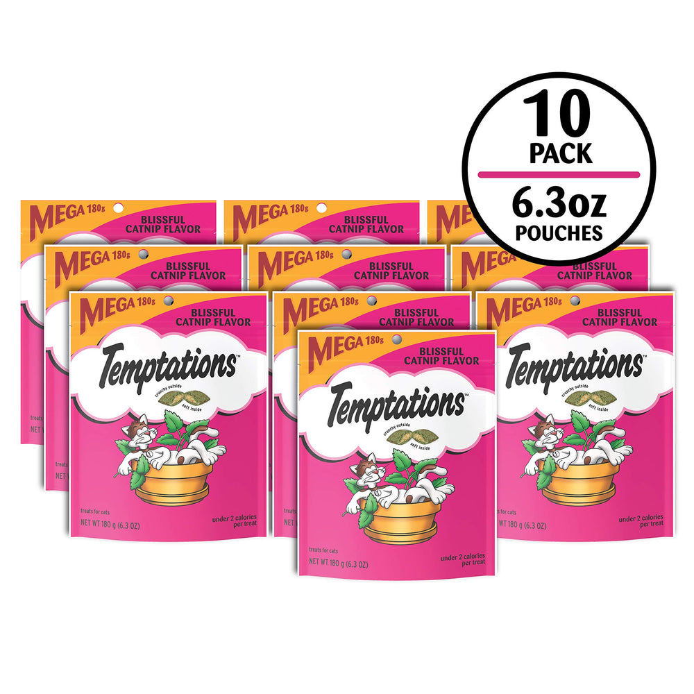 Temptations bolsa con cierre hermético hierba gatera mantiene la frescura entre usos.