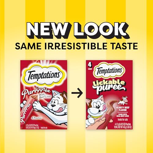 Temptations Creamy Puree: textura cremosa para gatos.