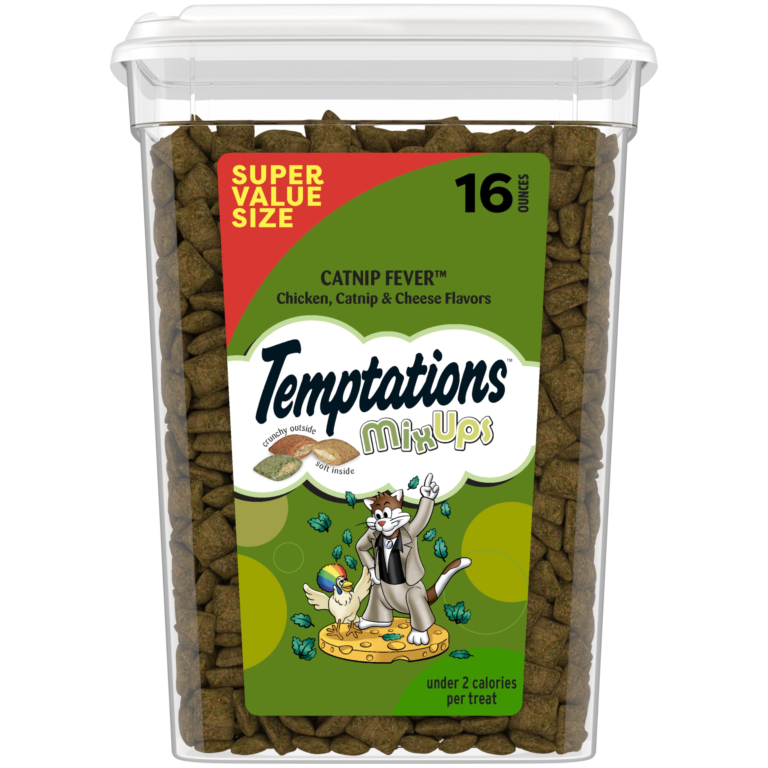 Temptations Catnip Fever: golosinas crujientes por fuera y suaves por dentro para gatos